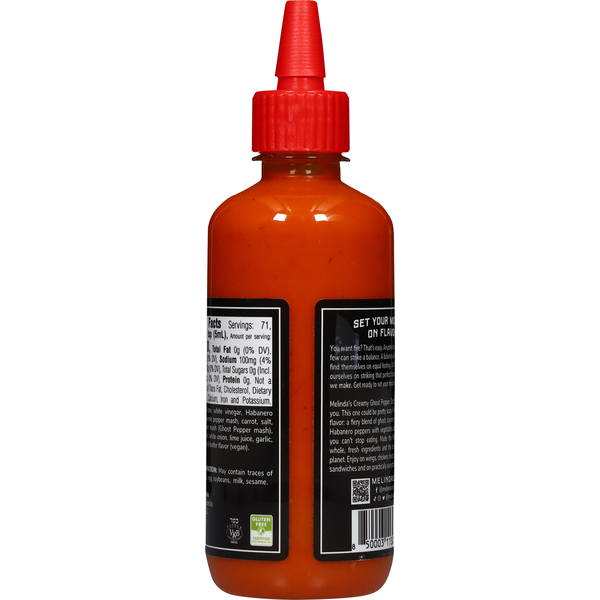 Melinda's Sauce and Condiment, Creamy Style, Ghost Pepper Wing